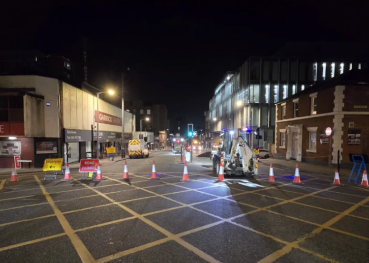 The stretch of A6 between Heaton Lane and Exchange Street in Stockport town centre will be closed in both directions overnight until Saturday 22 March (Image - Stockport Tourism)