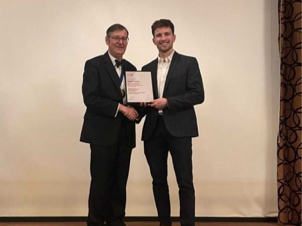The award recognises Harry’s technical skills, exceptional commitment to professional development (Image via: Cheshire College South & West) The award recognises Harry’s technical skills, exceptional commitment to professional development (Image via: Cheshire College South & West)