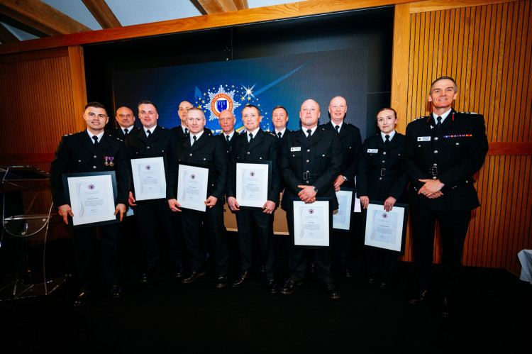 Gareth Park during the commendation event. (Photo: Gareth Park)