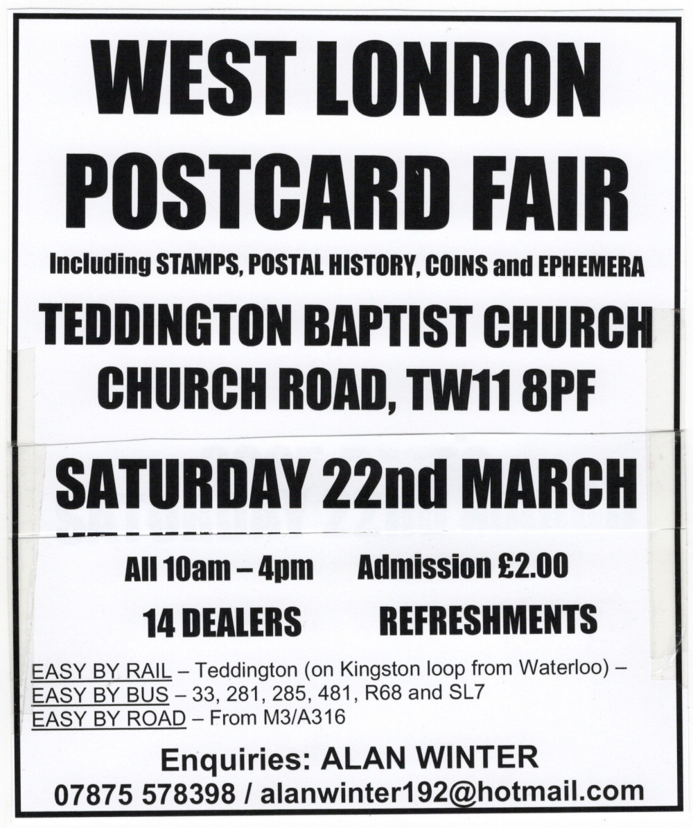 WEST LONDON POSTCARD FAIR