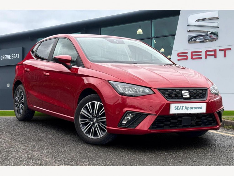 The SEAT Ibiza is a compact hatchback that blends efficiency with practicality (Swansway).