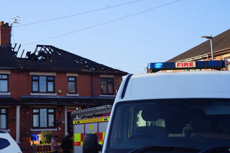 Staffordshire Fire and Rescue investigated the cause of the fire this morning. (Nub News)