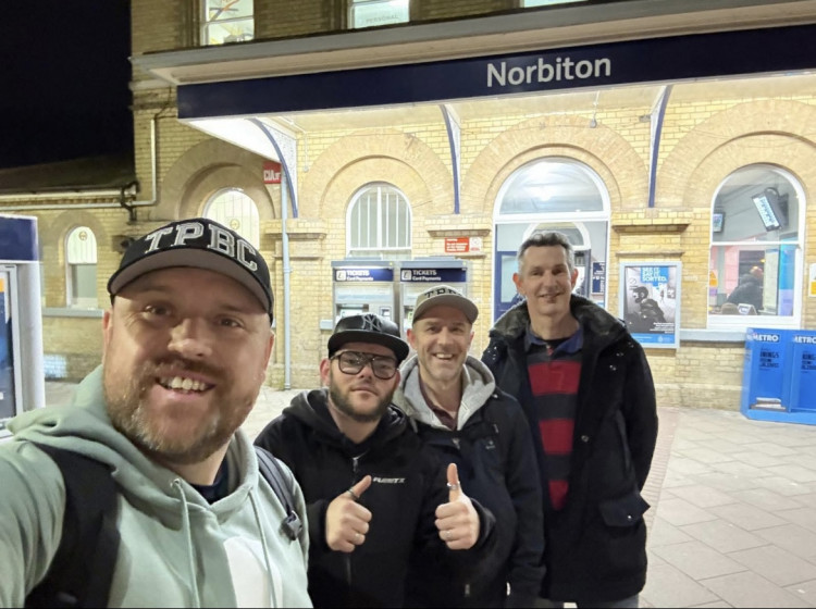 The new group meets outside Norbiton Station (Credit: The Proper Blokes Club)