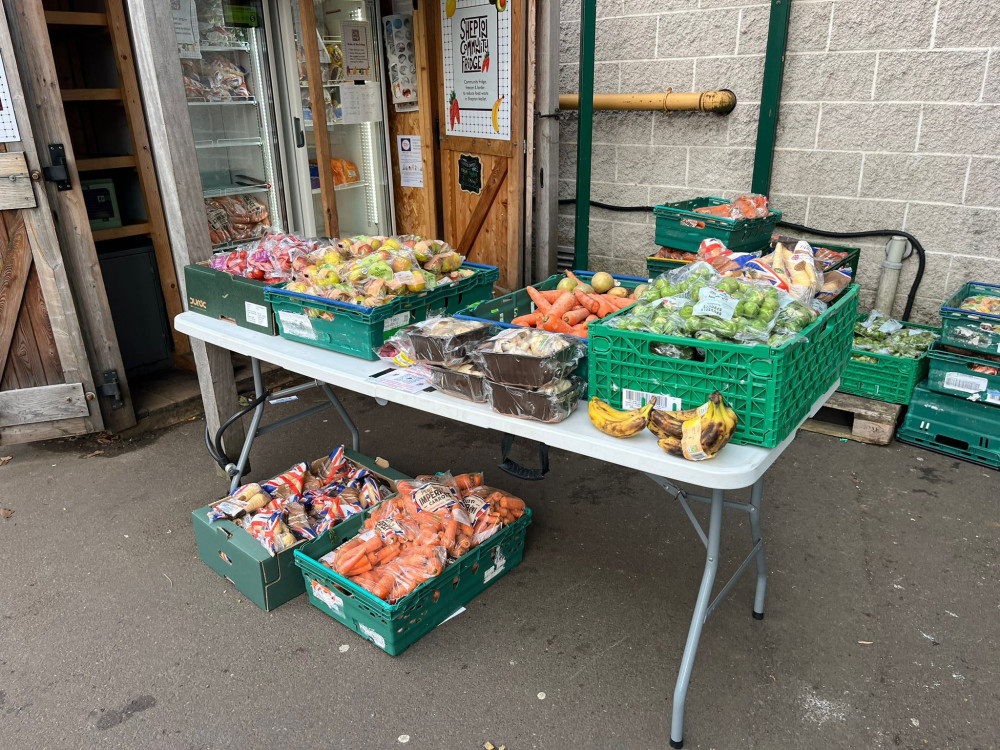 The community fridge in Shepton Mallet 