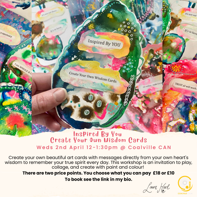 Art Workshop - Create Your Own Wisdom Cards at Coalville CAN, Memorial Square