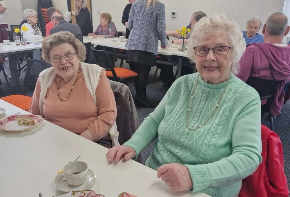 Sheila and Mary enjoyed their afternoon tea,