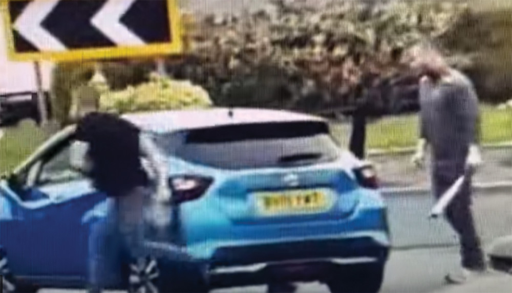 The brothers were caught on camera footage attacking the car. 