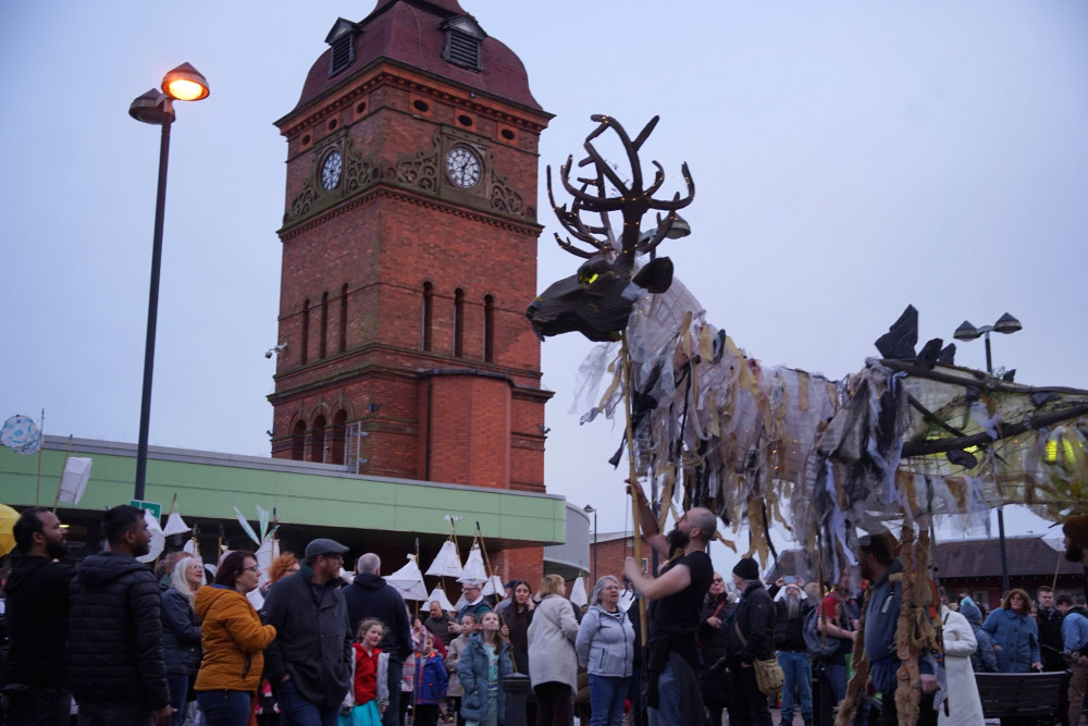 Stoke Lantern Parade 2025 took place on Friday evening after the organisers held lantern making workshops in Stoke town centre. (Nub News)