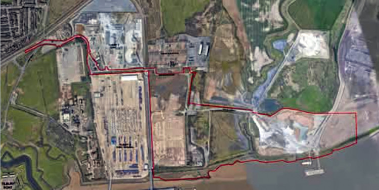 How Tilbury3 is planned to expand along the Thames riverside. 