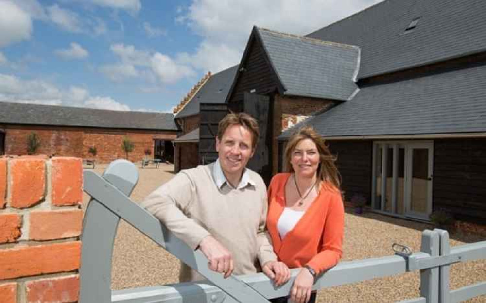 Ian and Diane Evans, owners of Copdock Hall