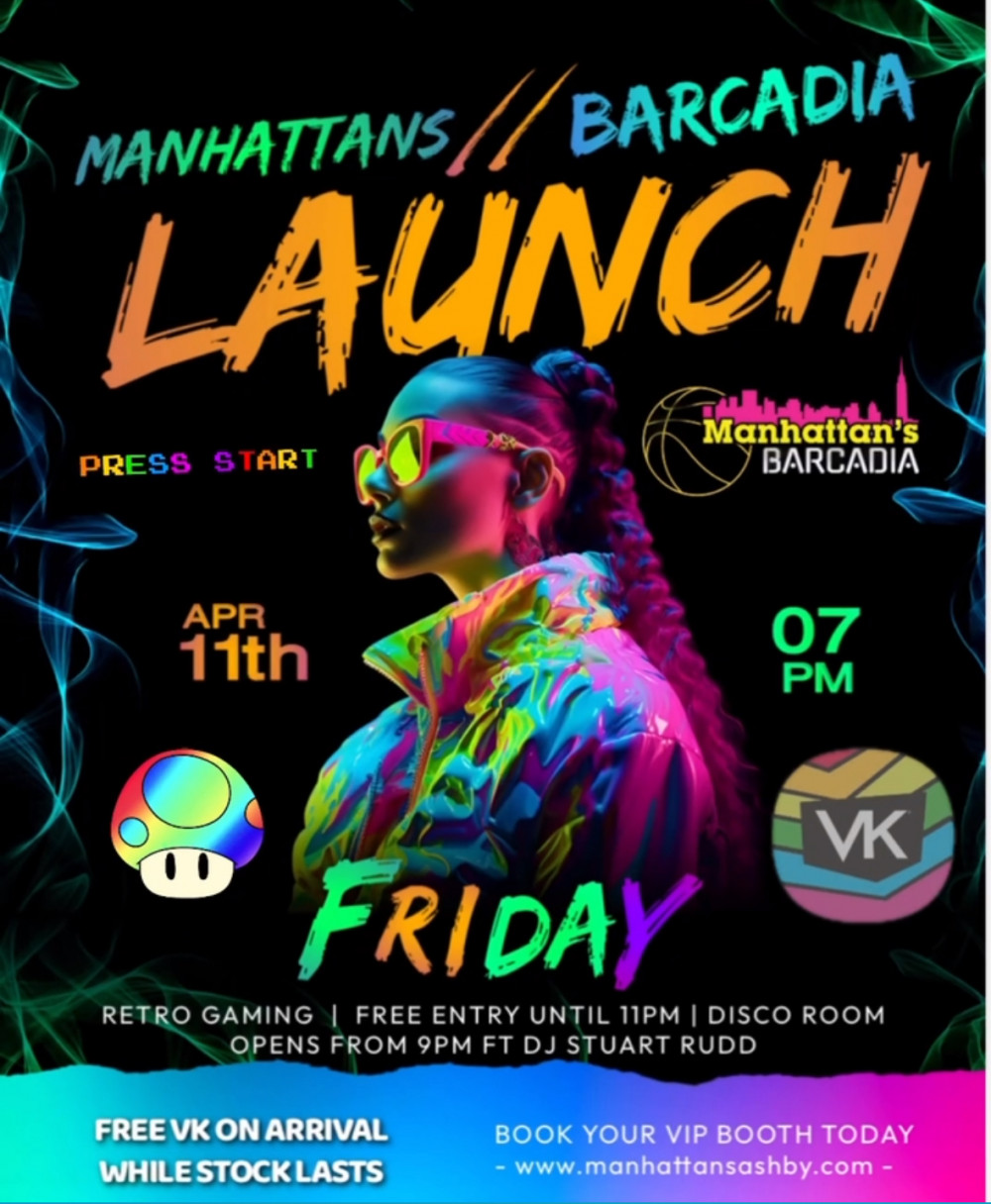 Manhattan's Relaunch at Manhattan's Nightclub, off Market Street, Ashby de la Zouch