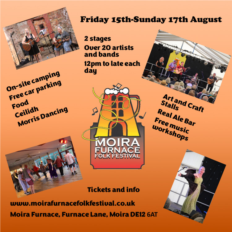 Moira Furnace Folk Festival 2025 at Furnace Lane, Moira, near Ashby de la Zouch