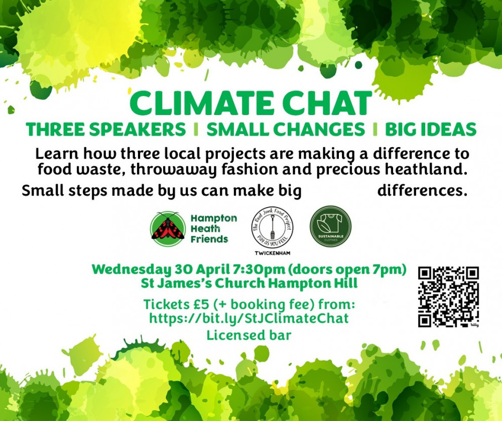 Climate Chat's first event will take place at St James Church on St James Road in Hampton Hill (Image supplied) Climate Chat's first event will take place at St James Church on St James Road in Hampton Hill (Image supplied)