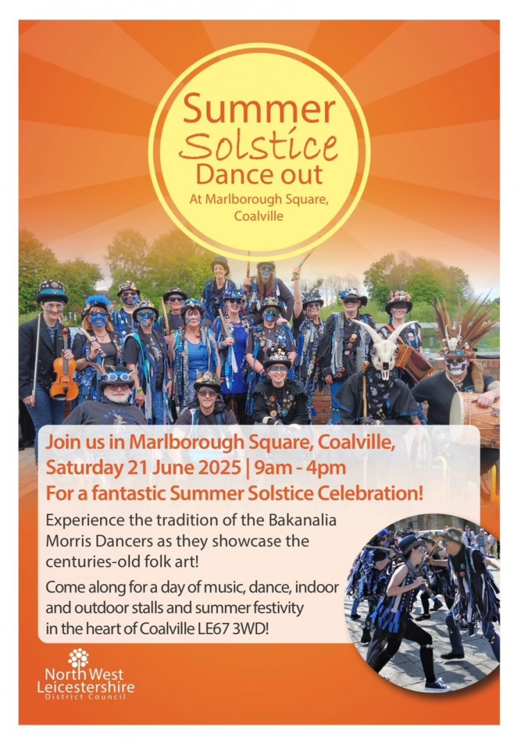 Summer Solstice Dance Out at Marlborough Square, Coalville, Leicestershire