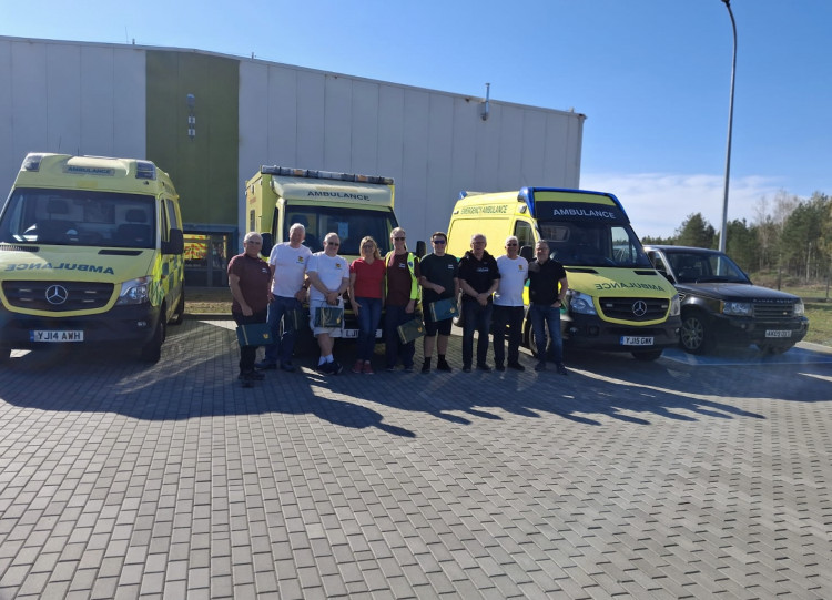Leamington humanitarian mission delivers ambulances, medical aid, and Easter gifts to Ukraine (images Via The Polish Centre Royal Leamington Spa)