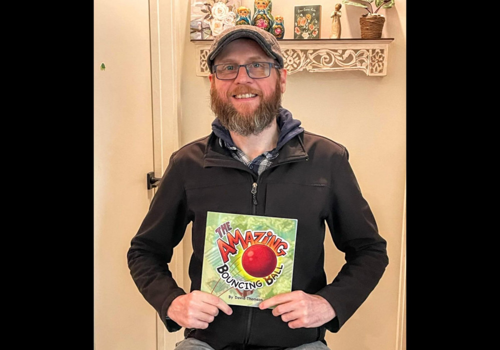David Thomson, 48, released debut children's book 'The Amazing Bouncing Ball' this year (Ryan Parker). David Thomson, 48, released debut children's book 'The Amazing Bouncing Ball' this year (Ryan Parker).
