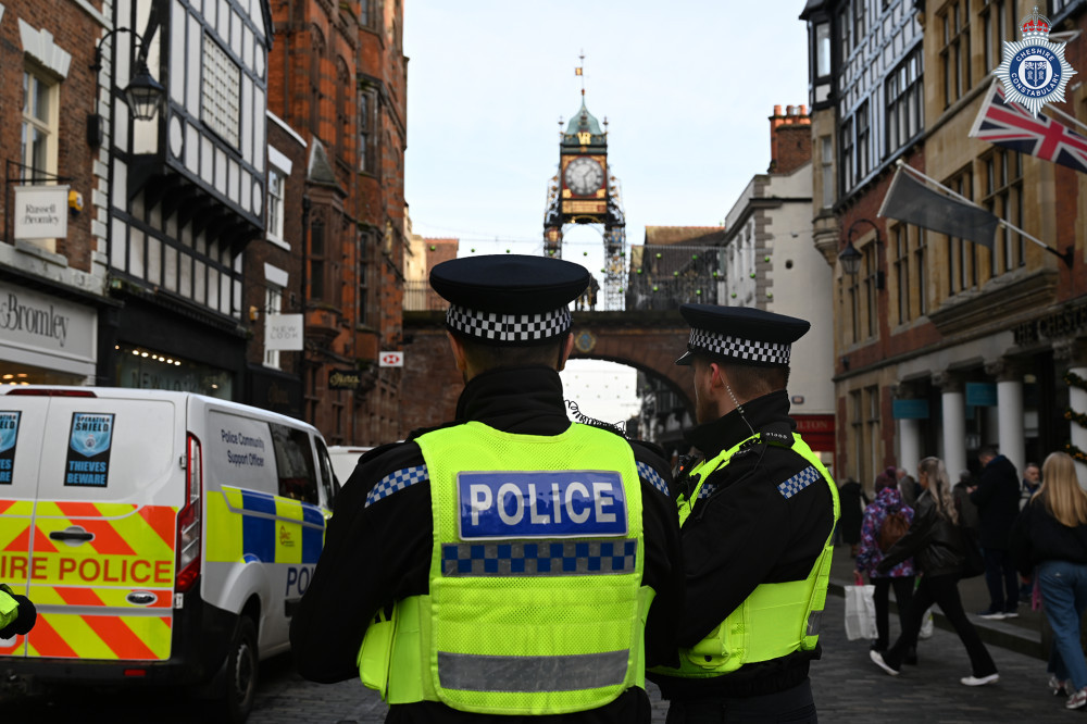 Officers were deployed to hotspots for taxis registered both in and outside of Chester (Image via: Cheshire Constabulary) Officers were deployed to hotspots for taxis registered both in and outside of Chester (Image via: Cheshire Constabulary)