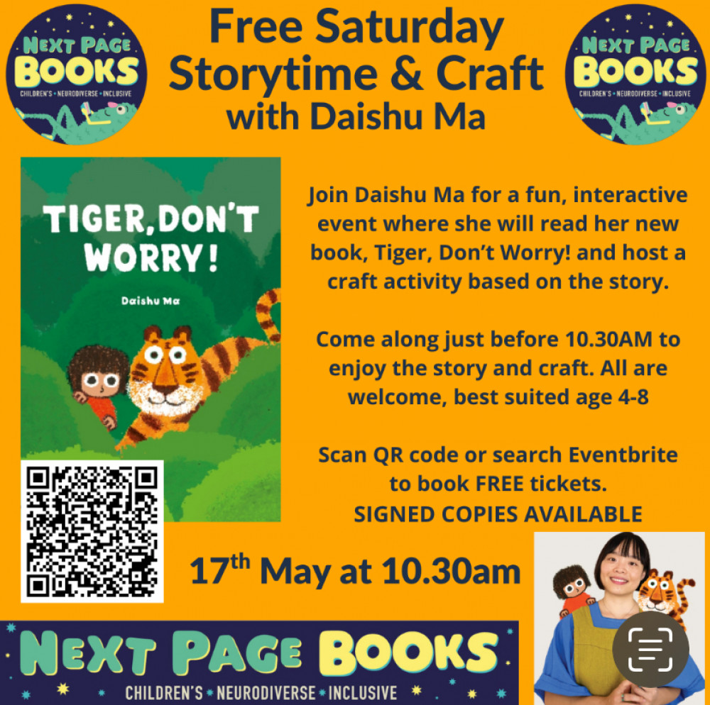 FREE SATURDAY STORYTIME with Daishu Ma FREE SATURDAY STORYTIME with Daishu Ma