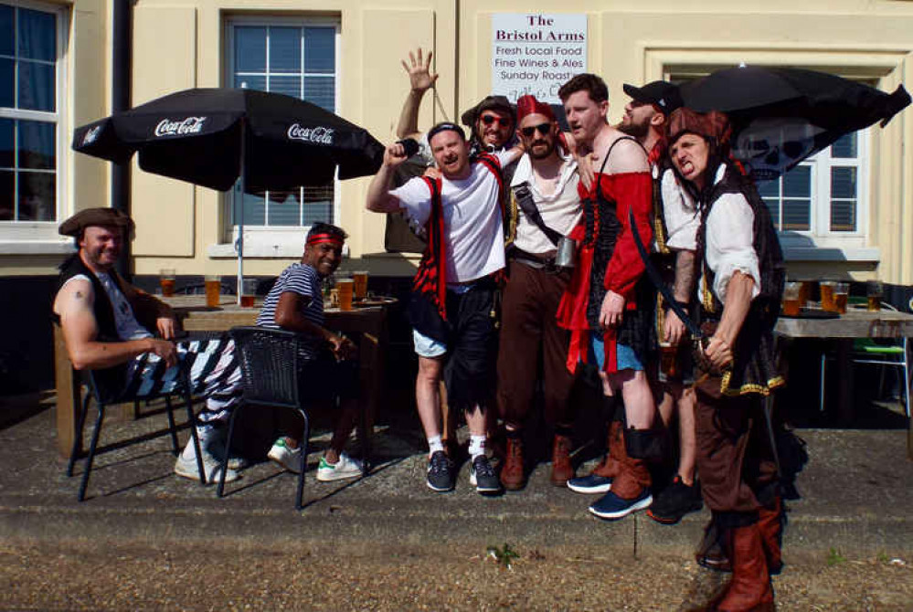 Law abiding pirates on stag do at popular peninsula pub