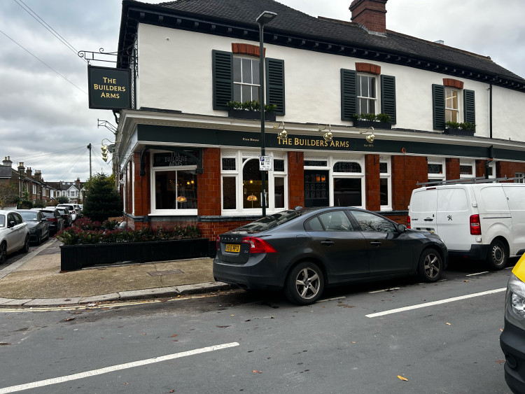 The Builders Arms is located at 38 Field Lane, Teddington, TW11 9AS (Credit: Tilly O'Brien)