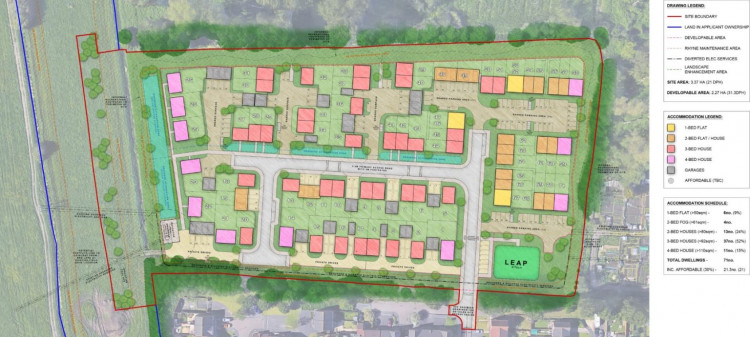 A planning application for 71 homes on Cemetery Lane, Street, is open for public comment until Wednesday 14 May.