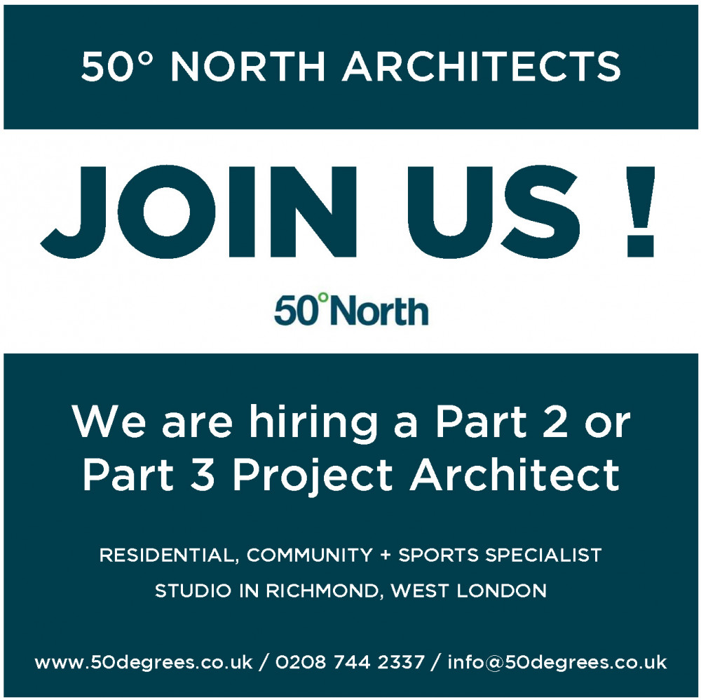 50 Degrees North Architects is hiring! 50 Degrees North Architects is hiring!