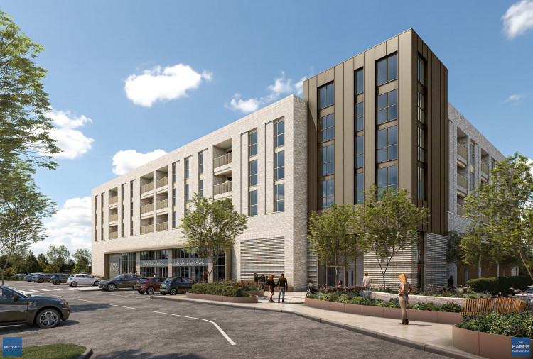 How the site might be developed. 