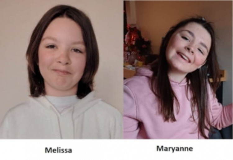 Melissa Ramsell and Maryanne Taylor, both aged 13, were reported missing on Wednesday 30 April (Cheshire Police).