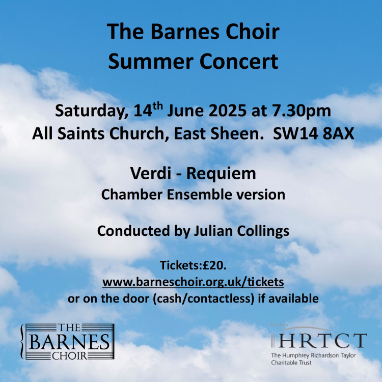 The Barnes Choir Summer Concert - Verdi Requiem The Barnes Choir Summer Concert - Verdi Requiem