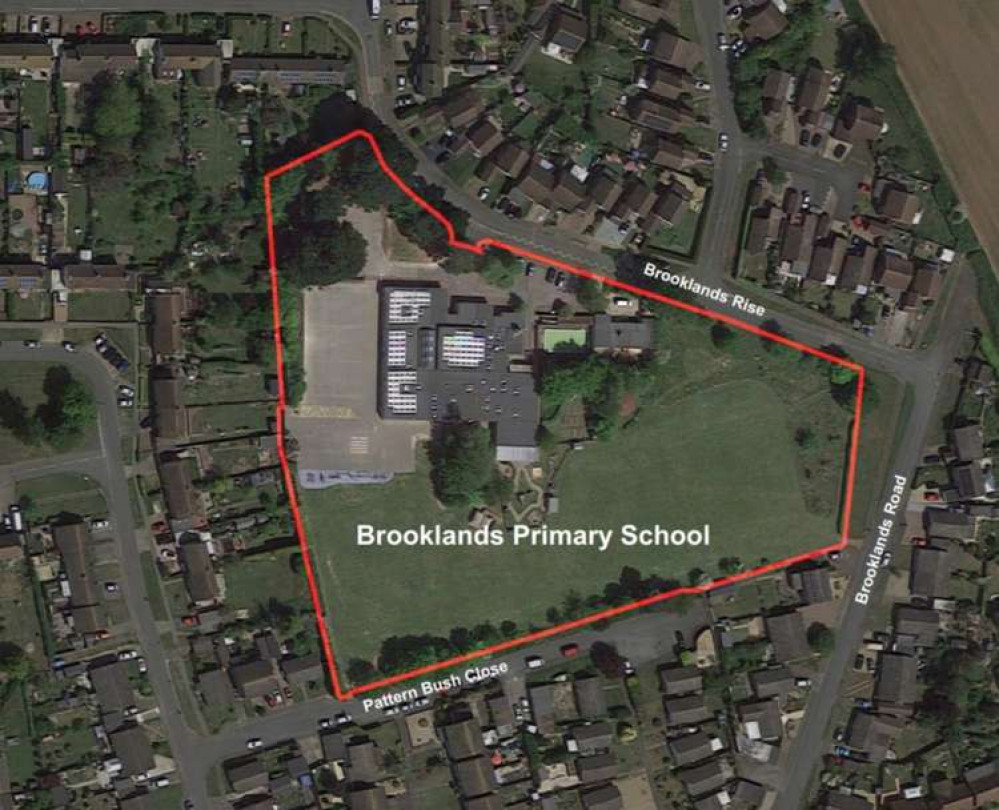 Brooklands Primary School, Brantham (Credit: Google Earth)