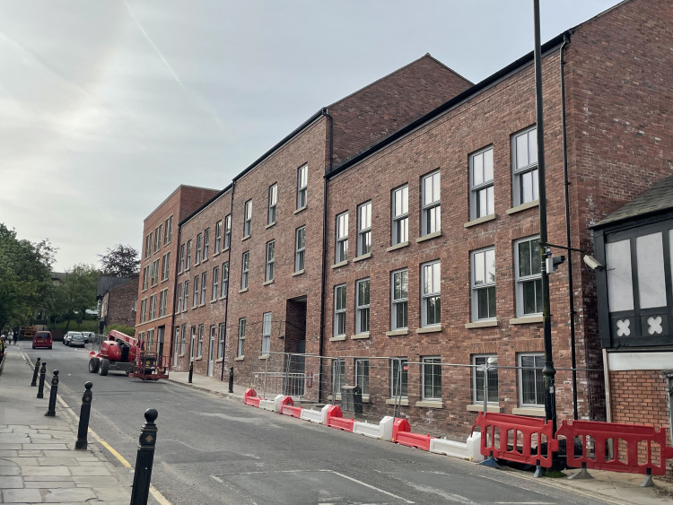 Fifty new apartments on Churchgate in Stockport town centre are nearing completion (Image - Stockport Council)