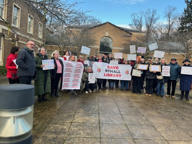 The Save Ryhall Library group have been persistent in putting pressure on Rutland County Council to keep the library (Photo: LDRS)