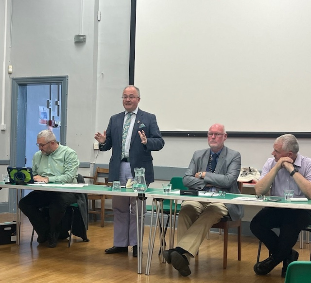 Rupert Matthews, Police and Crime Commissioner, answered residents' concerns about local policing (Photo: LDRS) Rupert Matthews, Police and Crime Commissioner, answered residents' concerns about local policing (Photo: LDRS)