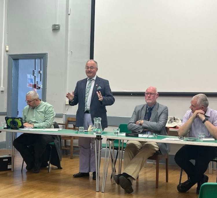 Rupert Matthews, Police and Crime Commissioner, answered residents' concerns about local policing (Photo: LDRS)