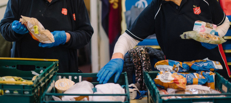 A Macclesfield food bank is operating on a self-referral basis (Credit: The Salvation Army)
