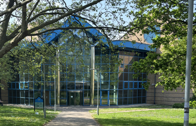 Basildon Crown Court where Jay Hexter was sentenced today. 