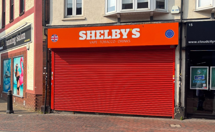 Shutters down! Sheby's in Grays. 
