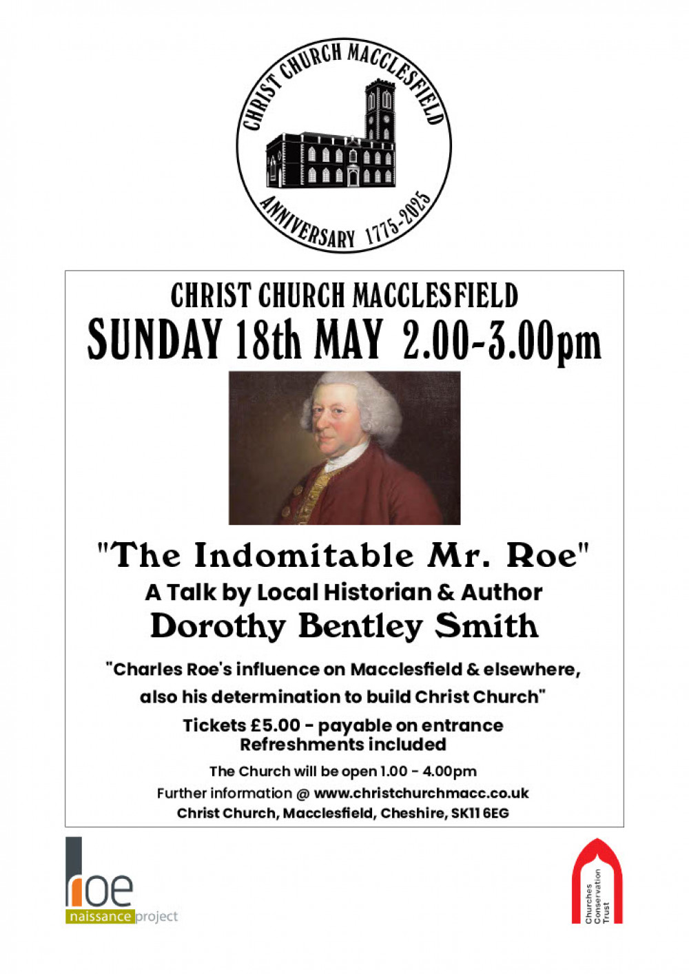 The Indomitable Charles Roe - a talk by Dorothy Bentley Smith The Indomitable Charles Roe - a talk by Dorothy Bentley Smith