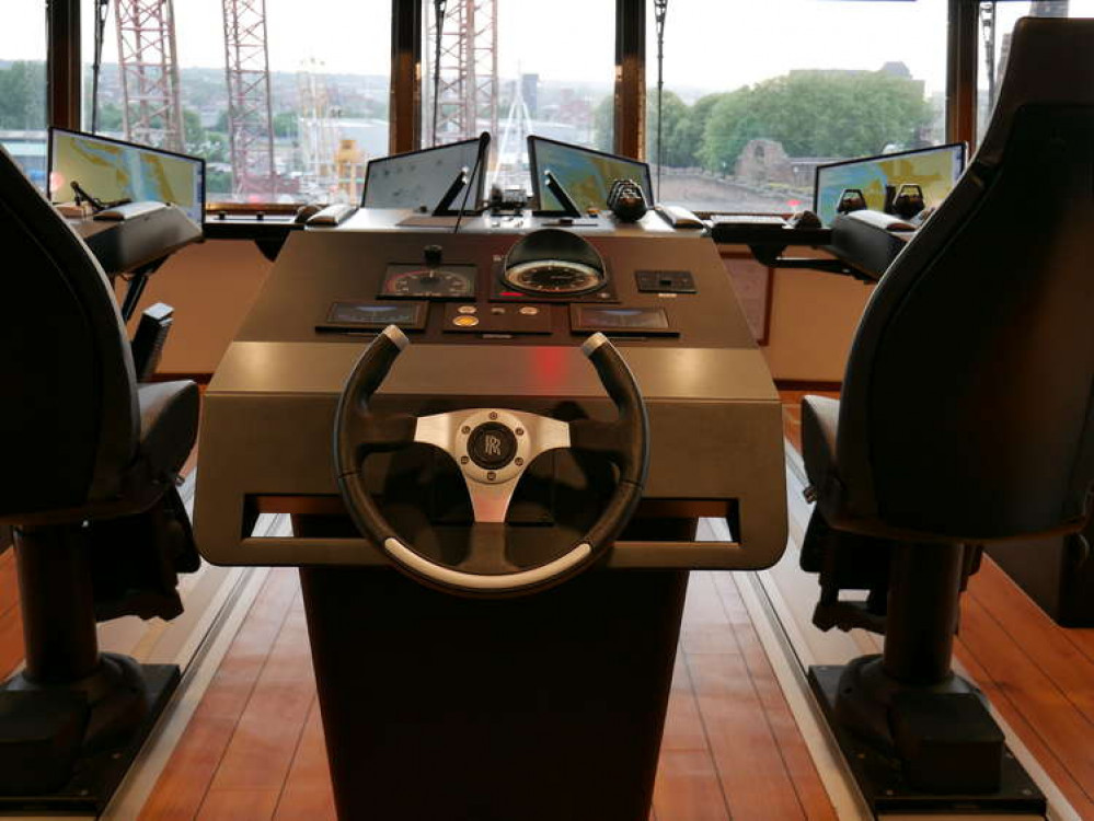 Steering for success in the wheel room (Picture credit: Mike Gloistein BAS)