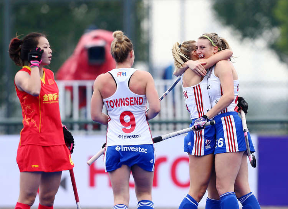 Hannah Martin and Great Britain celebrate beating India in Tokyo Olympics (Picture credit: GB Hockey)