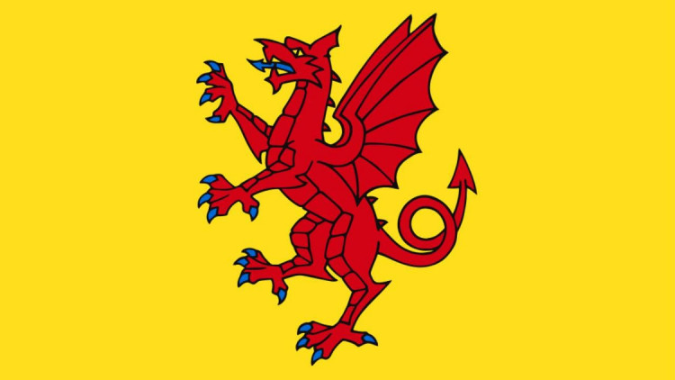 Somerset Wyvern flag