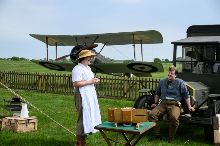 Three groups of living historians took part in the weekend’s events. (Credit: Martin Johnson)