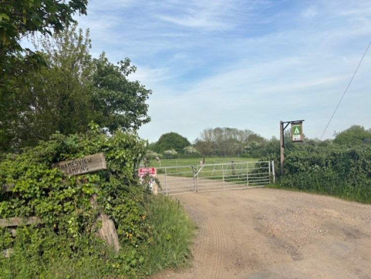 The campsite entrance. 