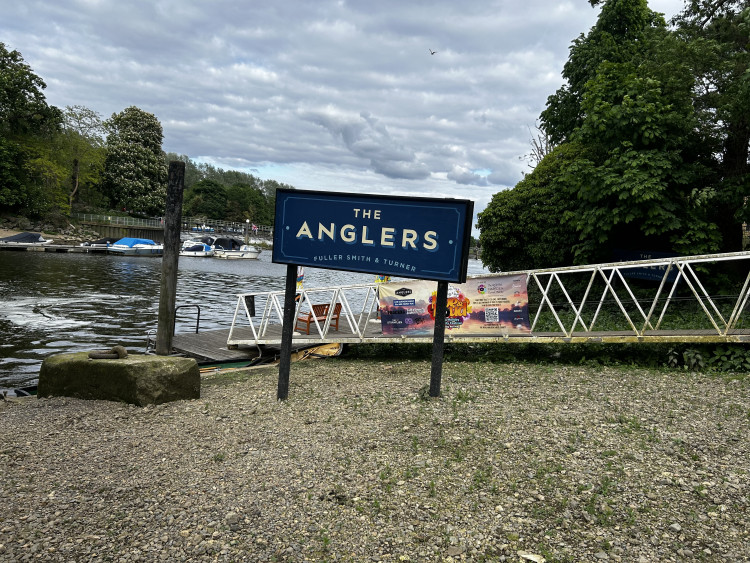 The Anglers is located at Teddington Lock, 3 Broom Road, Teddington, Middlesex, TW11 9NR (Credit: Tilly O'Brien)