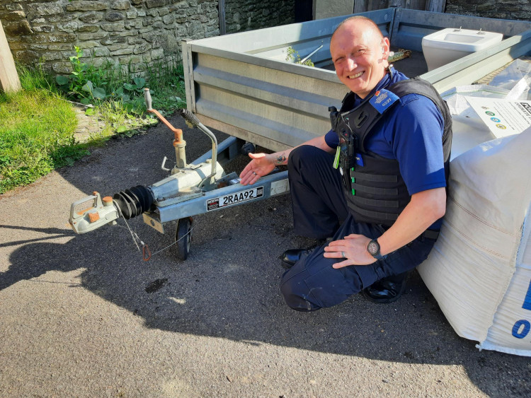 Police in Shepton Mallet launch trailer marking to combat rural theft. Initiative enhances traceability with serial numbers, GPS, and decals.