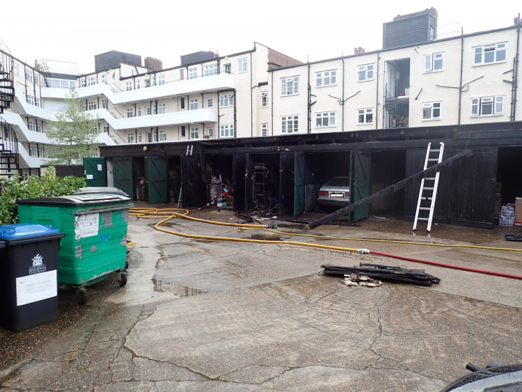 The fire took place on Adelaide Road in Surbiton (Credit: London Fire Brigade)