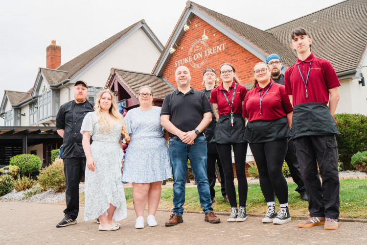 The team at the new-look Horn and Trumpet in Stoke-on-Trent. (Supplied)
