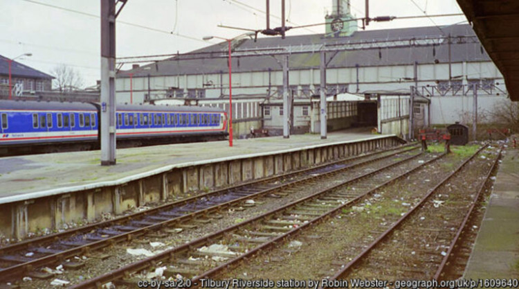 Tilbury Riverside station before its closure. Picture by Robin Webster.