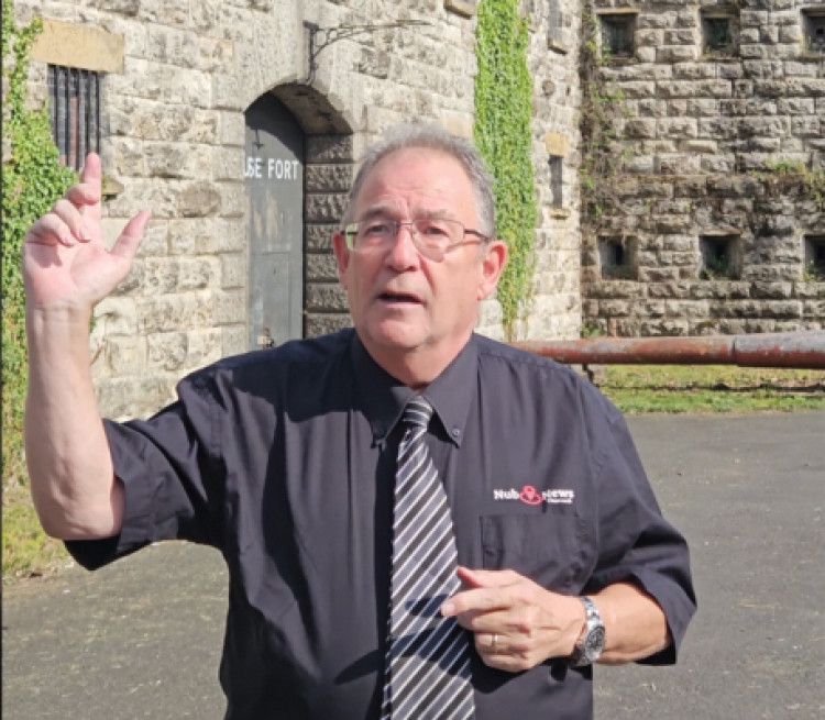 Thurrock Nub News editor Neil Speight at Coalhouse Fort. 