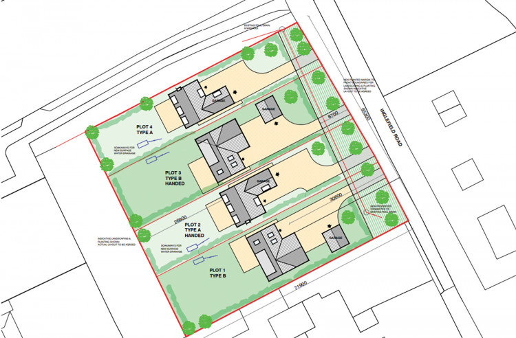 How the homes would be laid out.